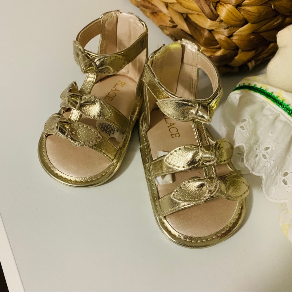 💐Gold Gladiator Sandals Children’s Place Baby